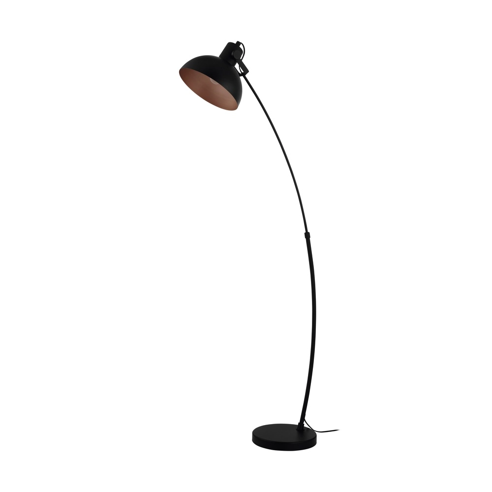 Schwarze Bogenlampe Jaafra Verstellbar