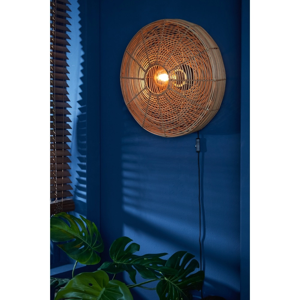 Rattan-Wandlampe Mataka Ø 51cm Light & Living 8717807338770