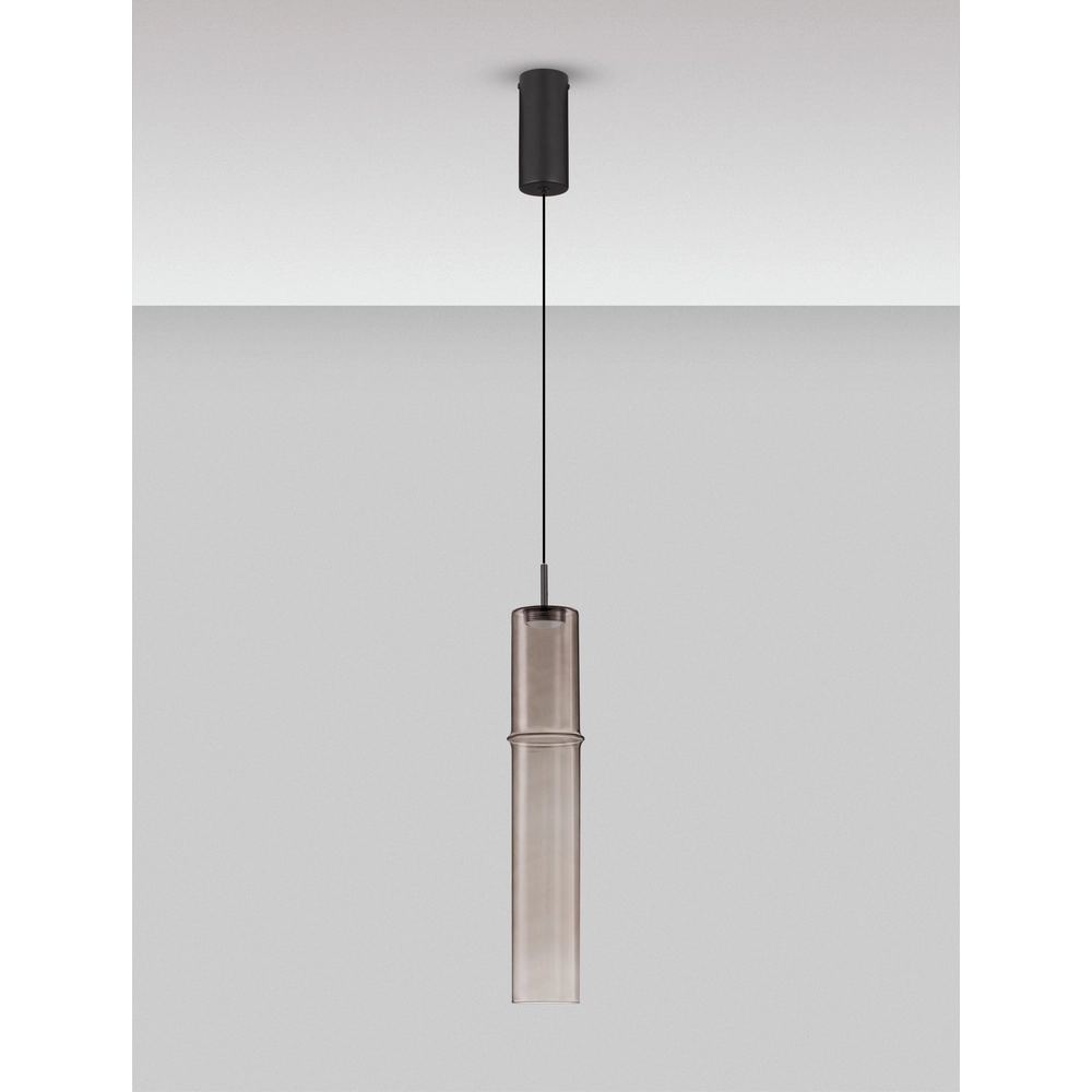 Einzigartige Pendelleuchte Sano 1-flammiges Rauchglas Lyora 5212017474018
