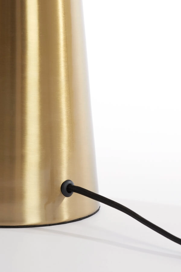 Tischlampe Pleat gold Ø 30cm Light & Living 8717807687731