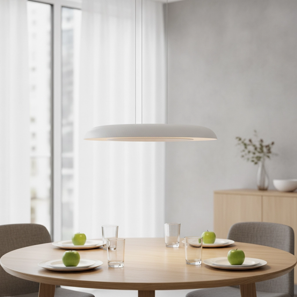 Moderne Pendelleuchte Epos Ø 60cm weiß