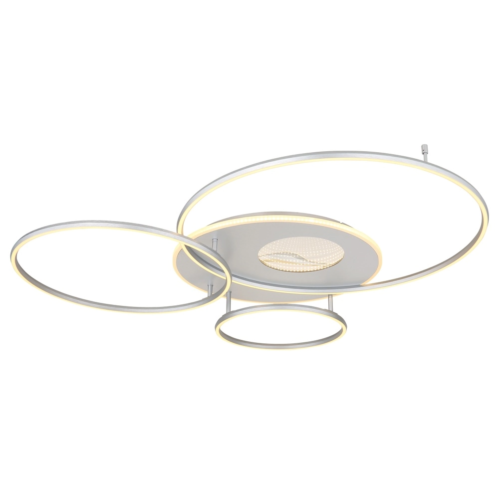 Deckenlampe Invertina Silbergrau 126 cm Globo 9007371450015