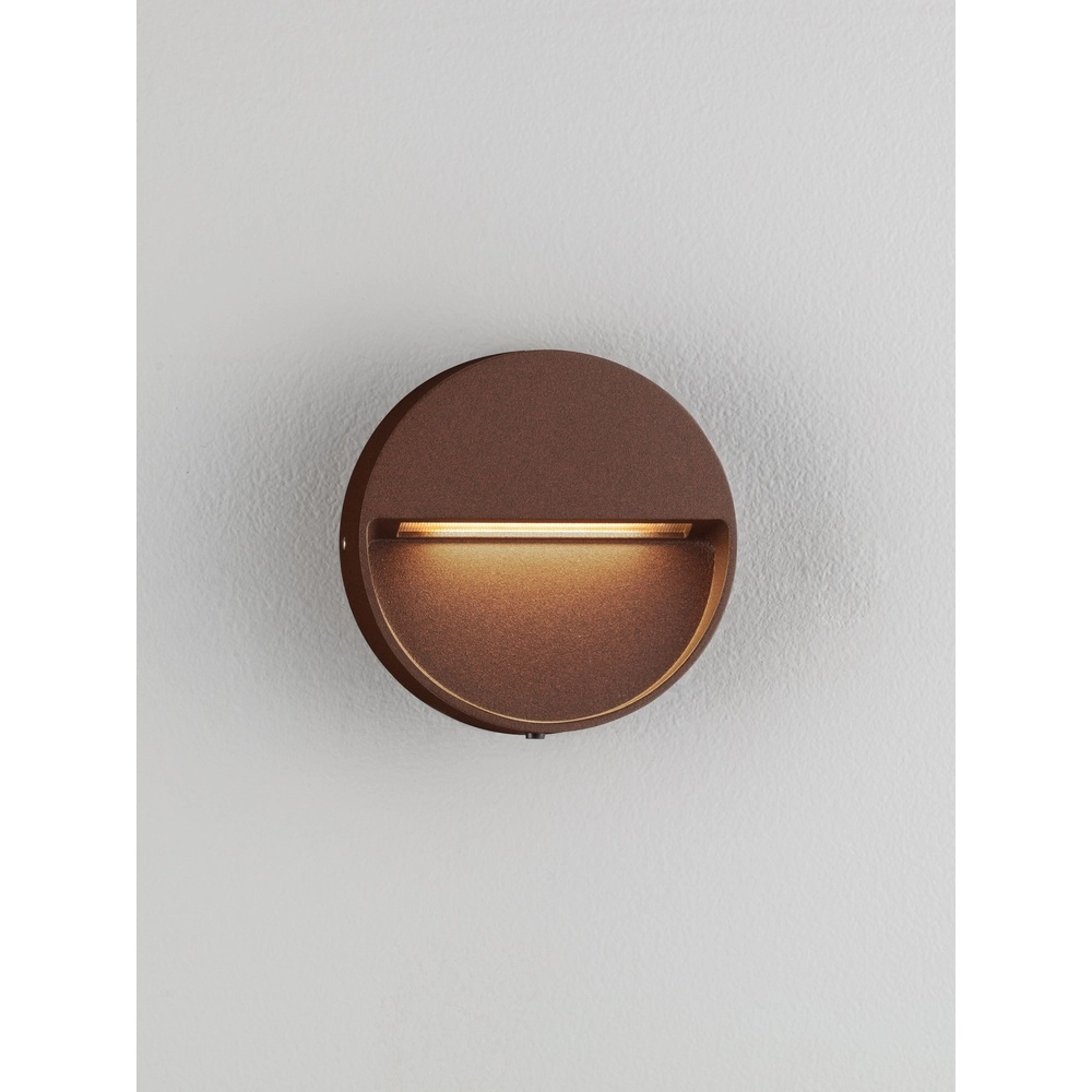 Runde Wandlampe Sete Rostbraun Lyora 5212017497932