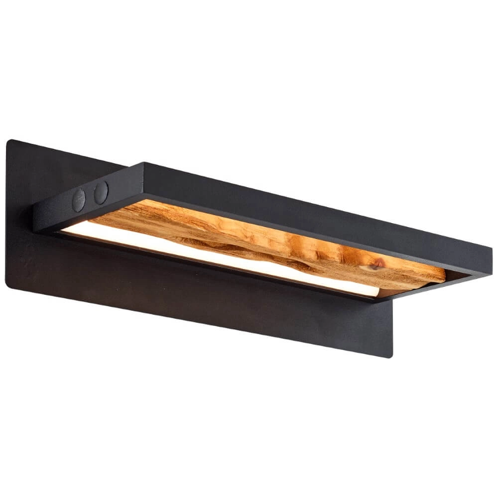 LED-Nachttischlampe Chaumont mit Holz Brilliant 4004353411779