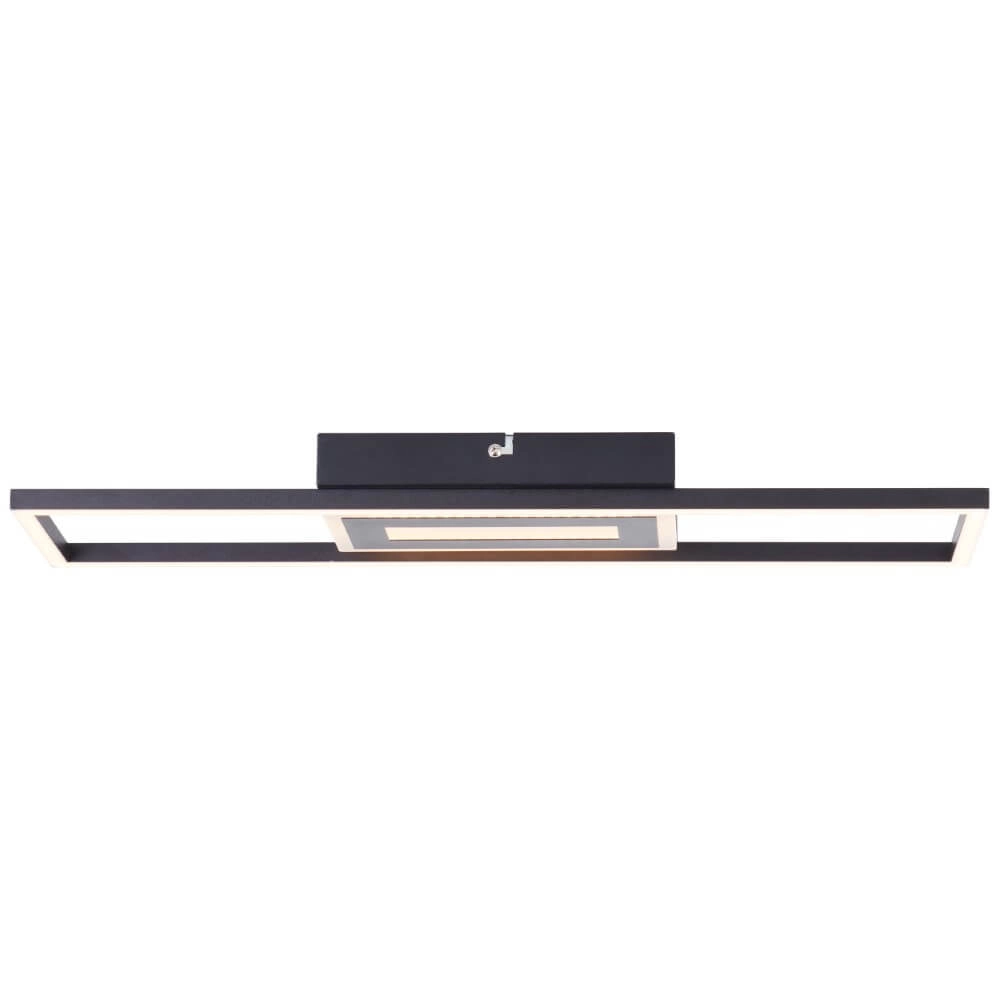 Deckenleuchte Besson rechteckig schwarz Brilliant 4004353420009