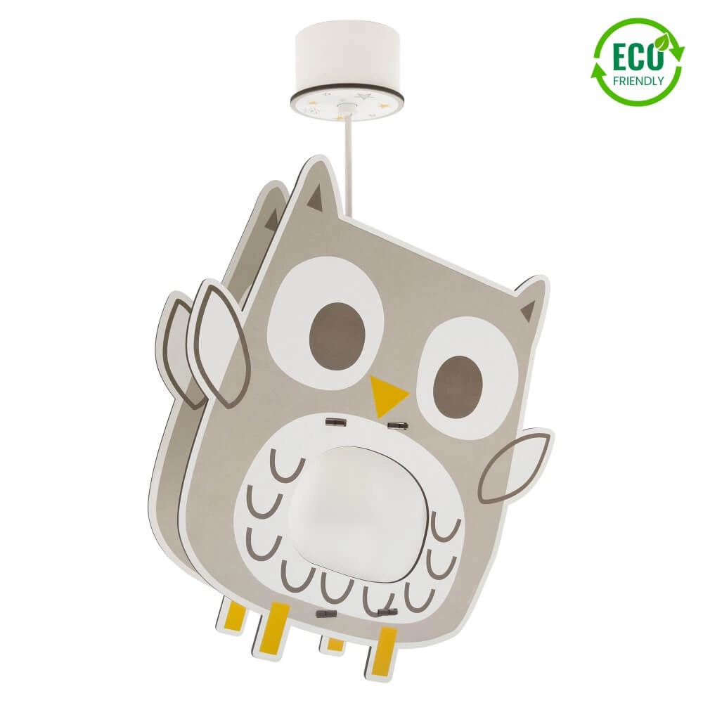 Pendelleuchte für Kinderzimmer Owl Ø 25cm x 50cm weiß Dalber 8420406633978
