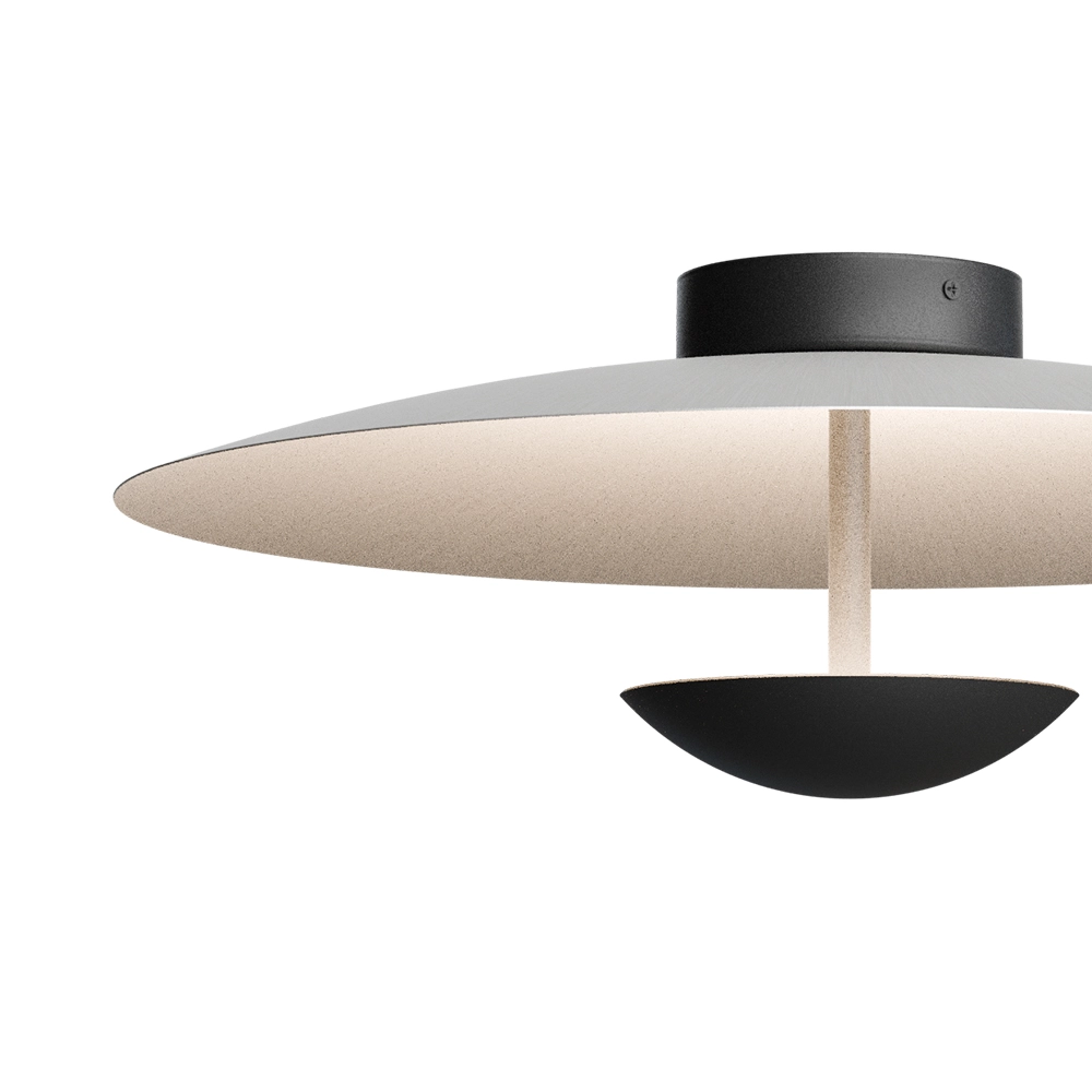 Deckenlampe 16 cm Scala Ø 45 cm schwarz mit Nickel Masterlight 8718121397436