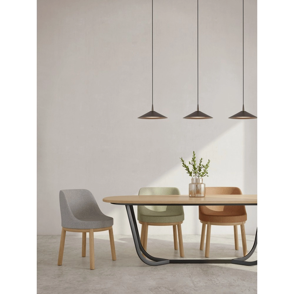 3-Licht Pendellampe Ceppo kakaobraun Ø 22 cm Masterlight 8718121358499