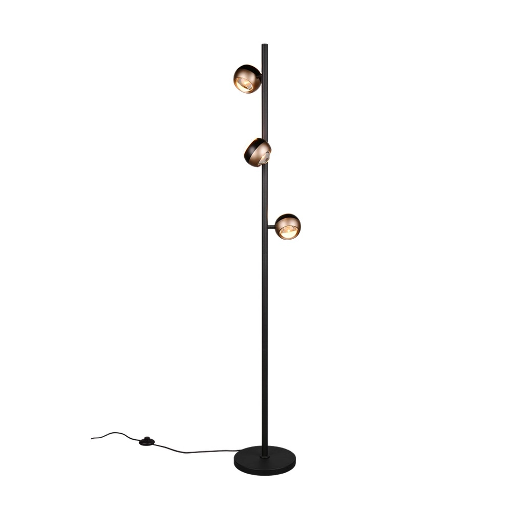 Design-Stehlampe Orbit Schwarz
