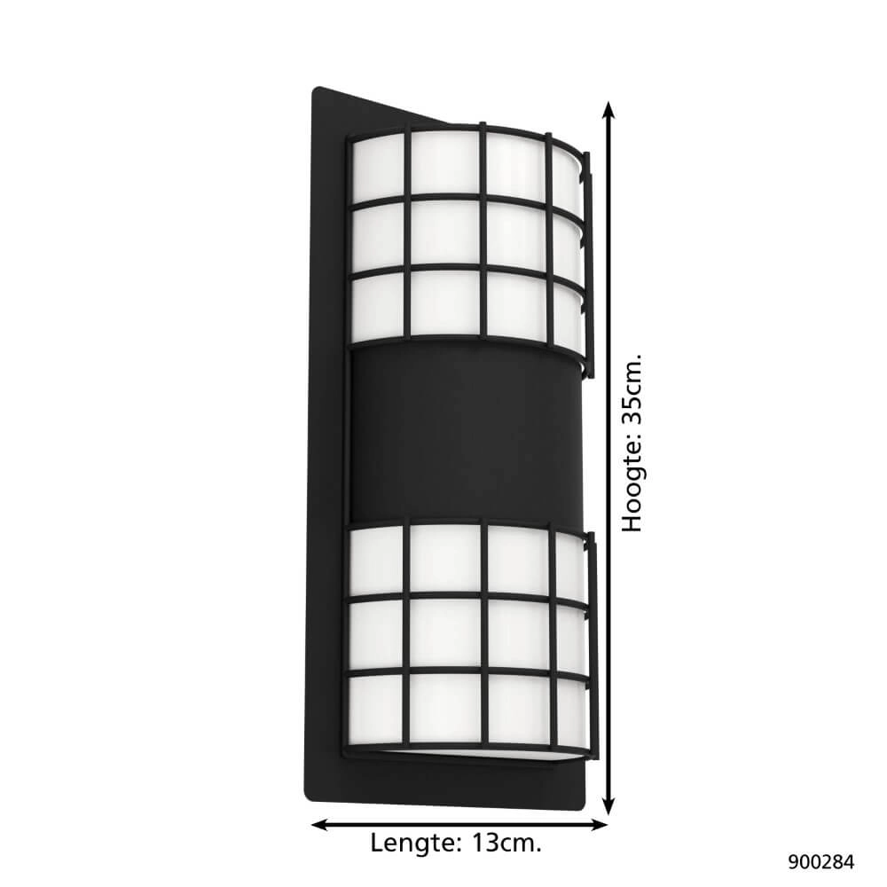 Schwarze Außenlampe Cistierna 2 Eglo 9008606231546