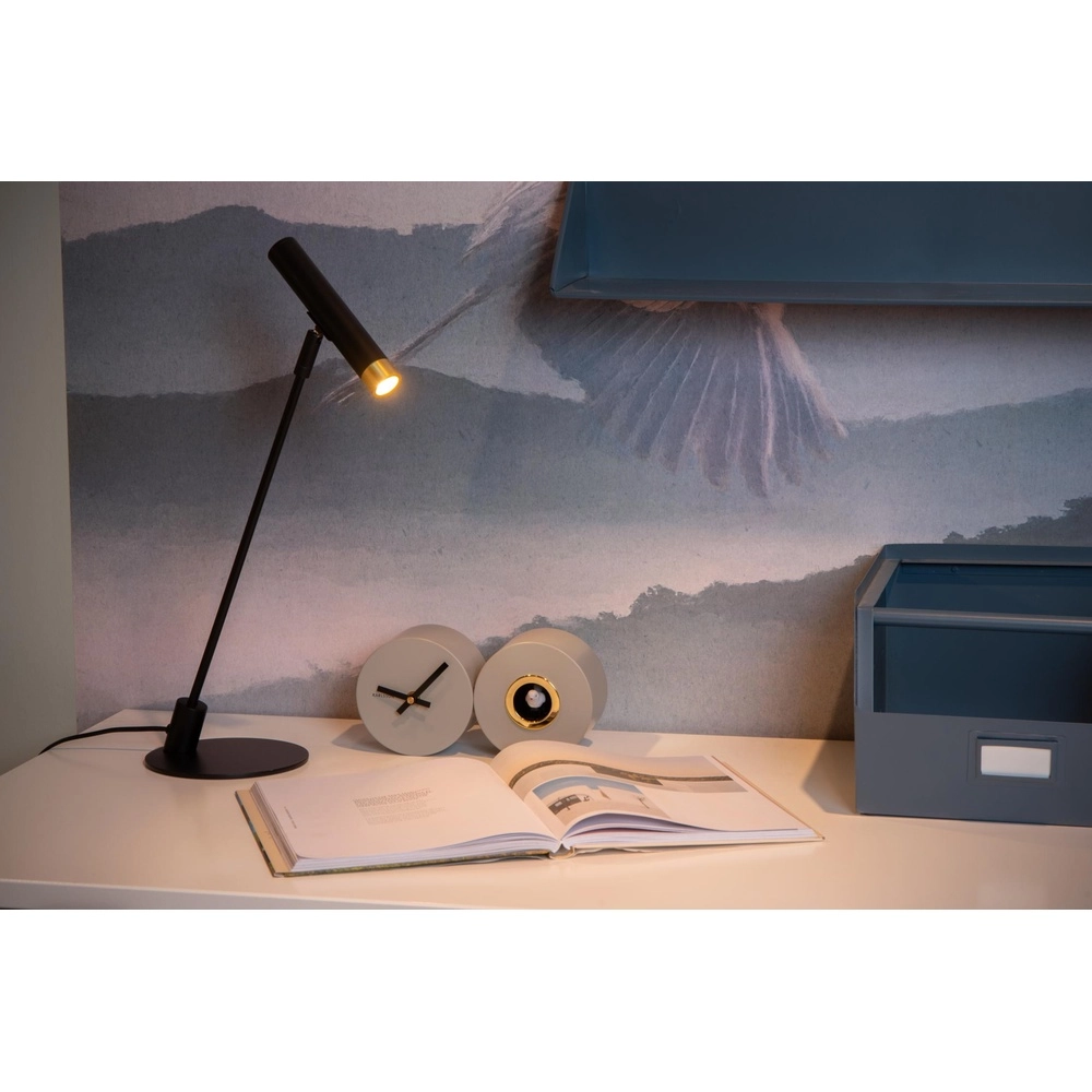Schreibtischlampe Alec Design Schwarz Lucide 5411212031969