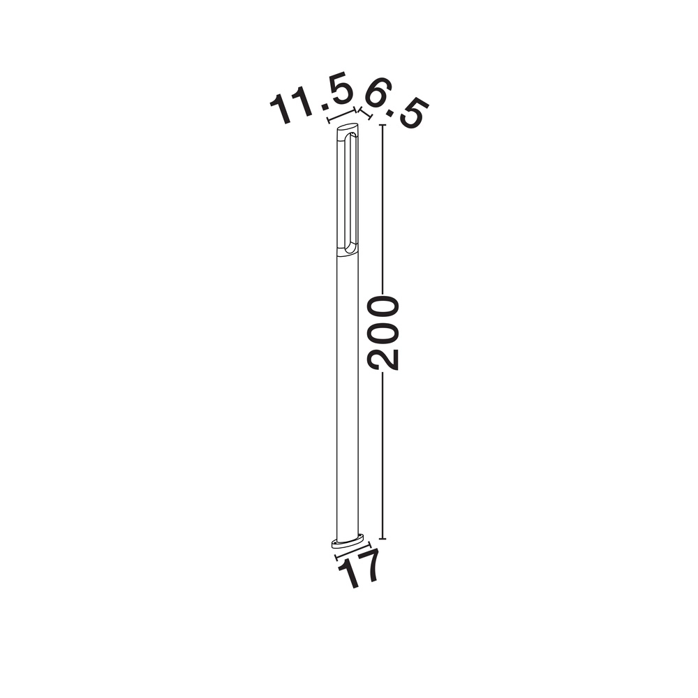 Design-Bahn-Beleuchtung Dira ca. 200cm Lyora 5212017477200