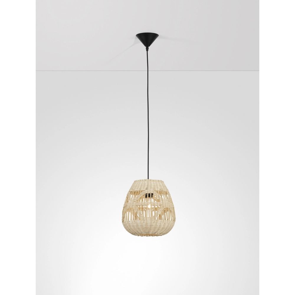 Rattan Pendelleuchte Marlo Ø 27cm Lyora 5212017438799