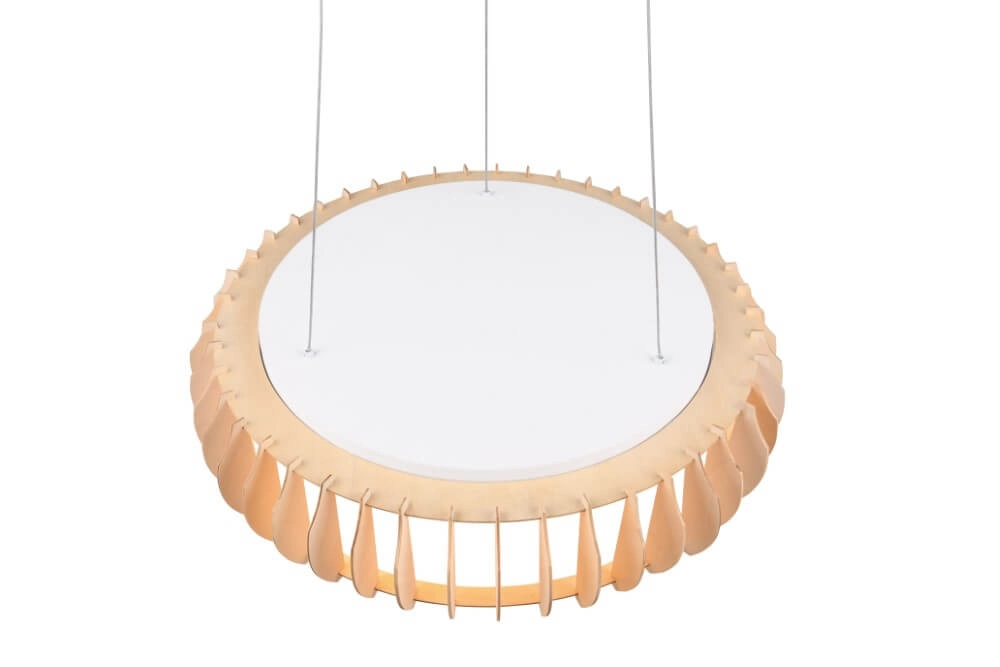 Hängelampe aus Holz Monte Ø 60cm Trio 4017807600100
