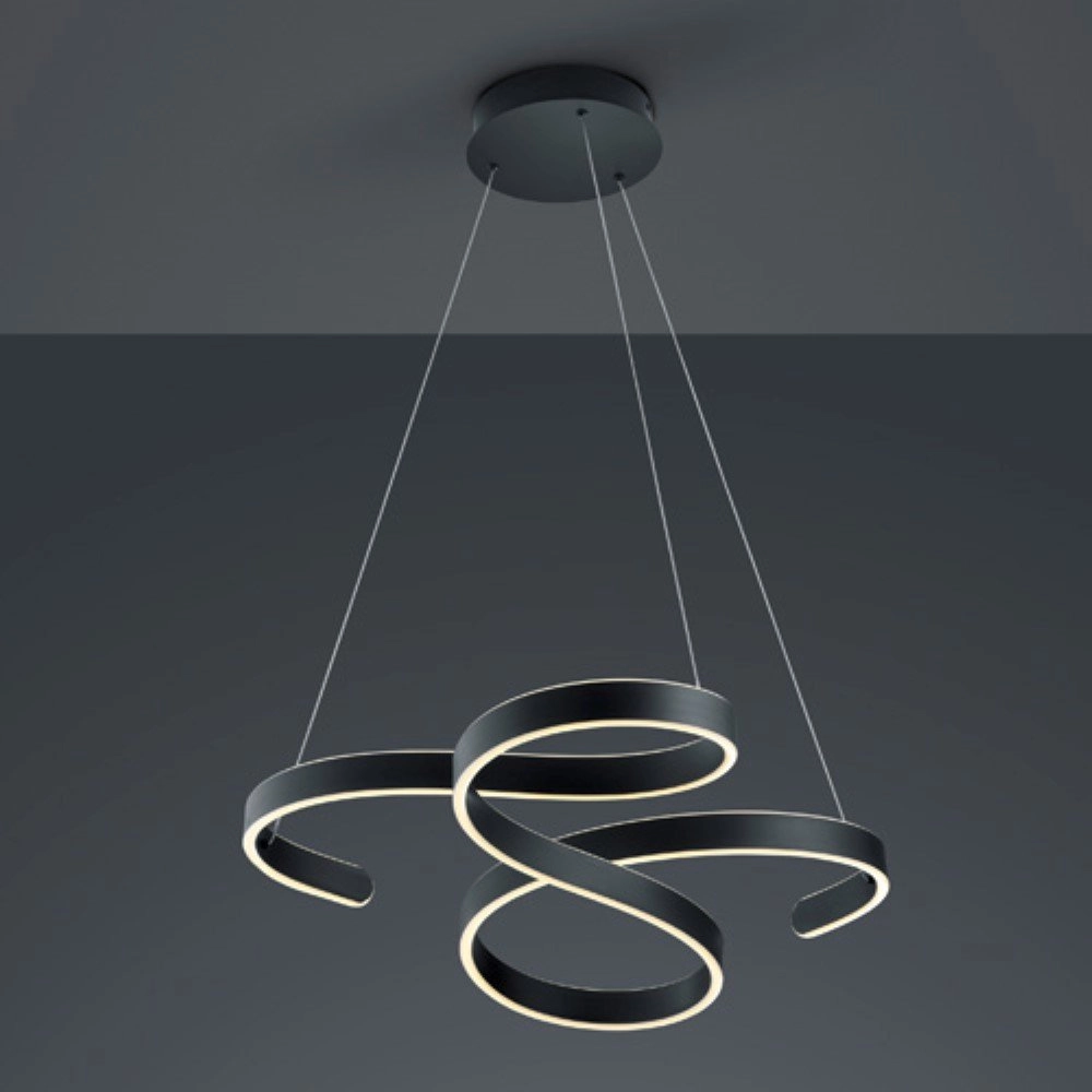Hängelampe Francis Ø 72 cm - Anthrazit Trio 4017807445343