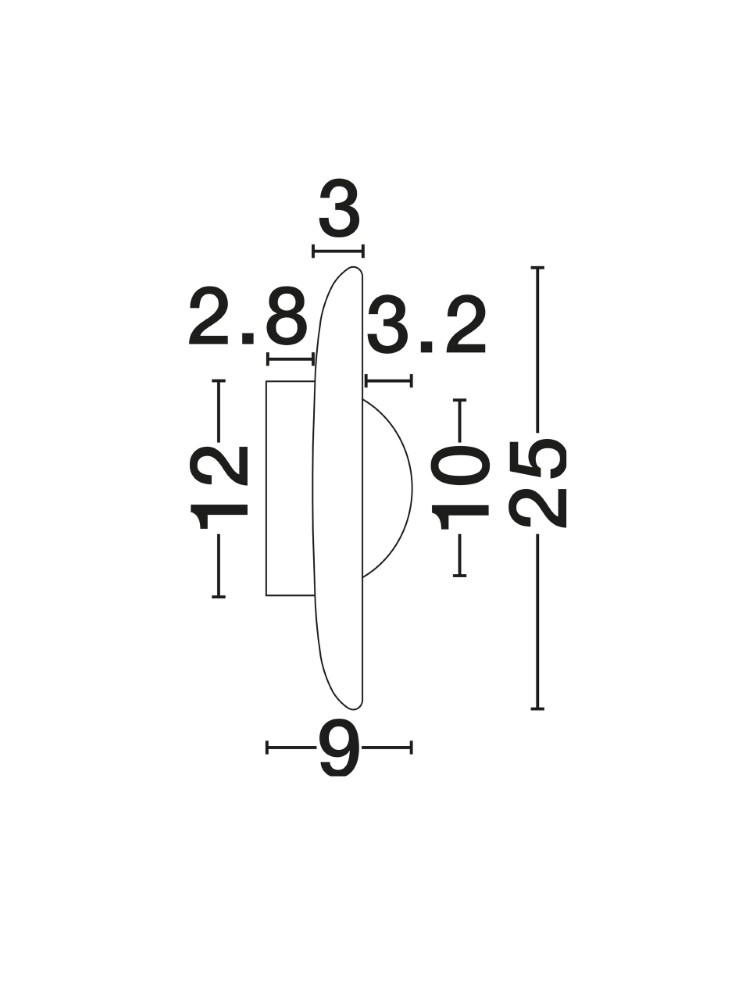 Design-Wandlampe Cerio braun mit sandbraun Ø 25 cm Lyora 5212017491411