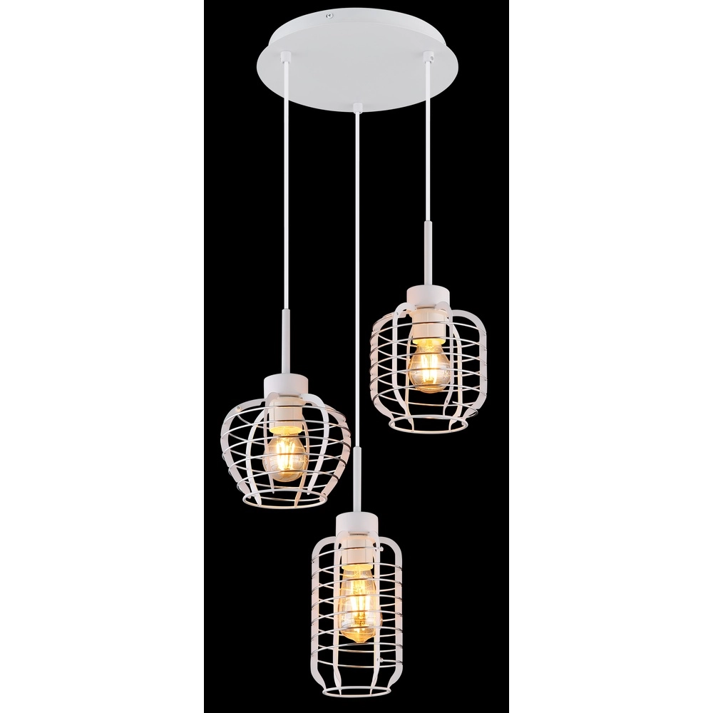 3-Licht Pendellampe Nesa Weiß Globo 9007371572212