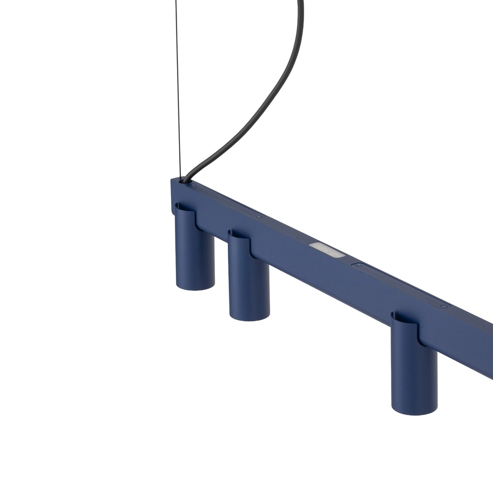 Design-Pendellampe Fourty 7-Licht Marineblau Lyora 5903139122931