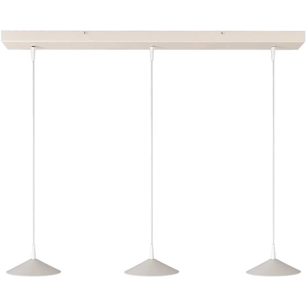 3-Licht Pendellampe Ceppo weißer Ø 18 cm