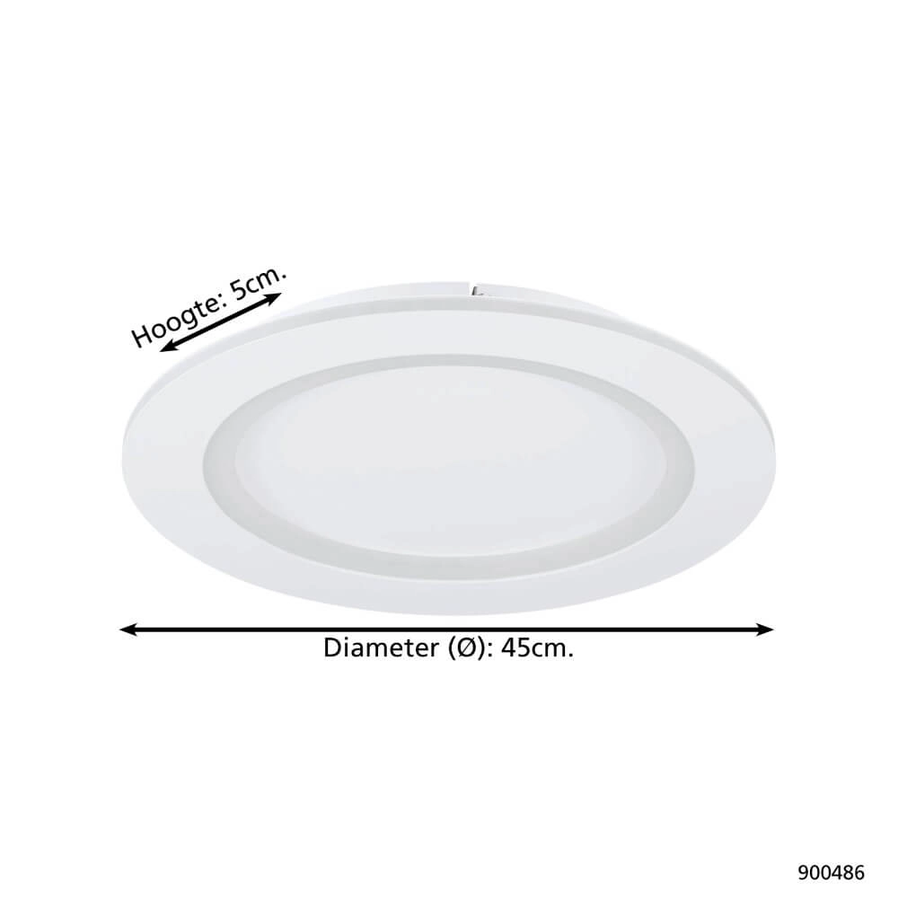 Runde Deckenleuchte Padrogiano-Z Ø 45cm weiß Eglo 9008606244218