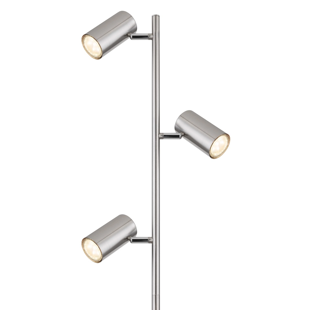 Stehlampe 3-Leuchten Robby Nickel Globo 9007371428854