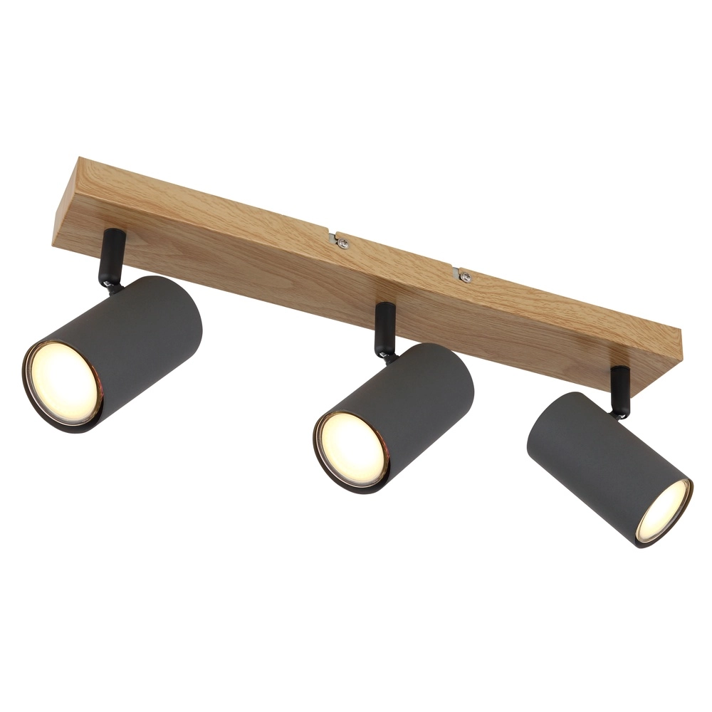 Deckenlampe 3-Leuchten Robby Holz