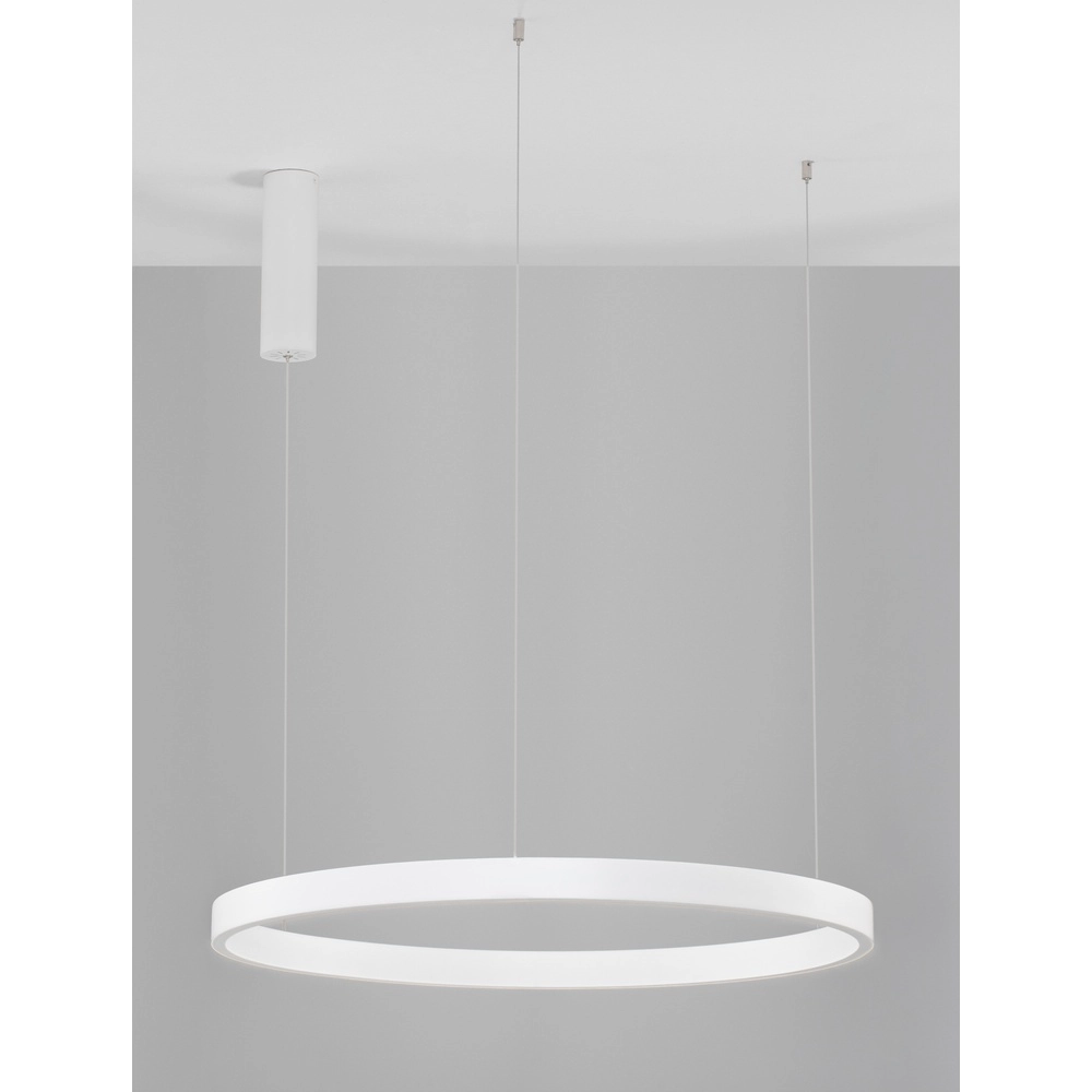 Design-Pendelleuchte Elowen weiß Ø 80cm Lyora 5212017439086