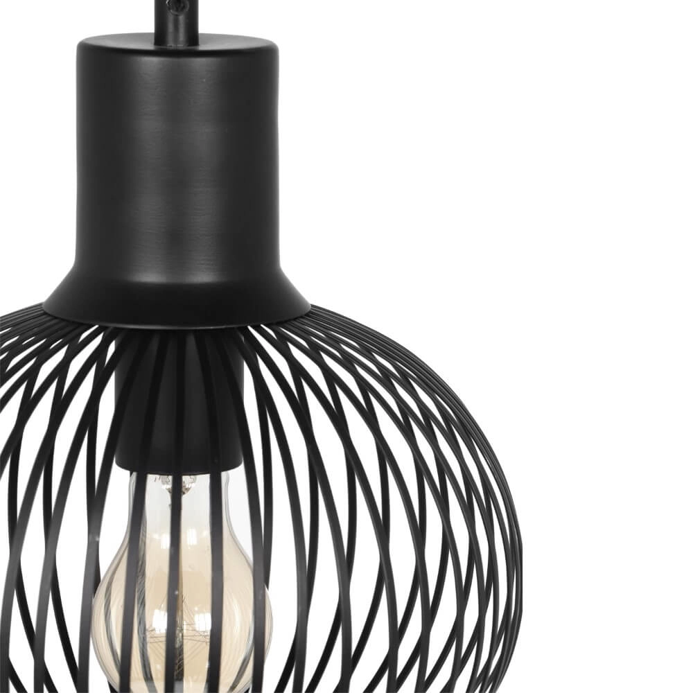 Hängelampe aus Draht Gila Ø 23cm - schwarz Trio 4017807617559