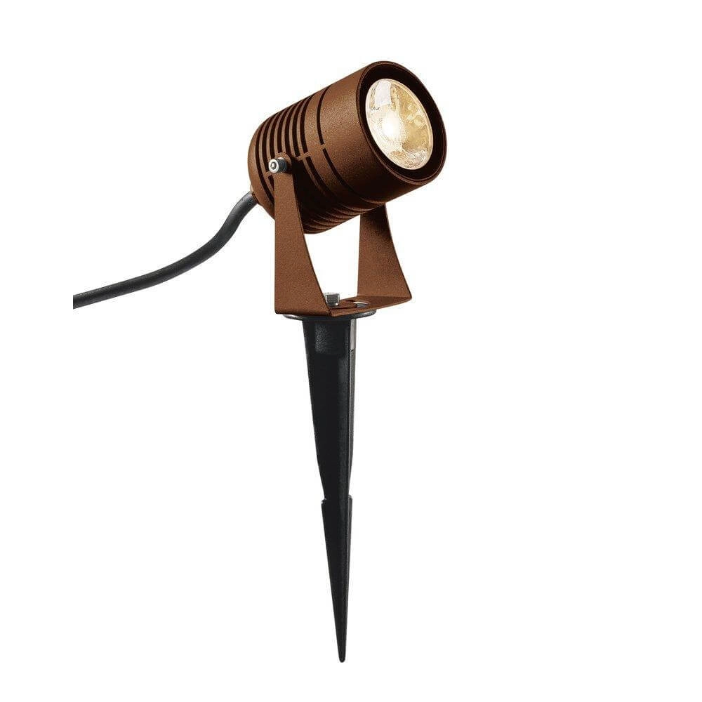 Spießstrahler Led Spike 6w - 3000K - 8cm rostbraun SLV 4024163223843