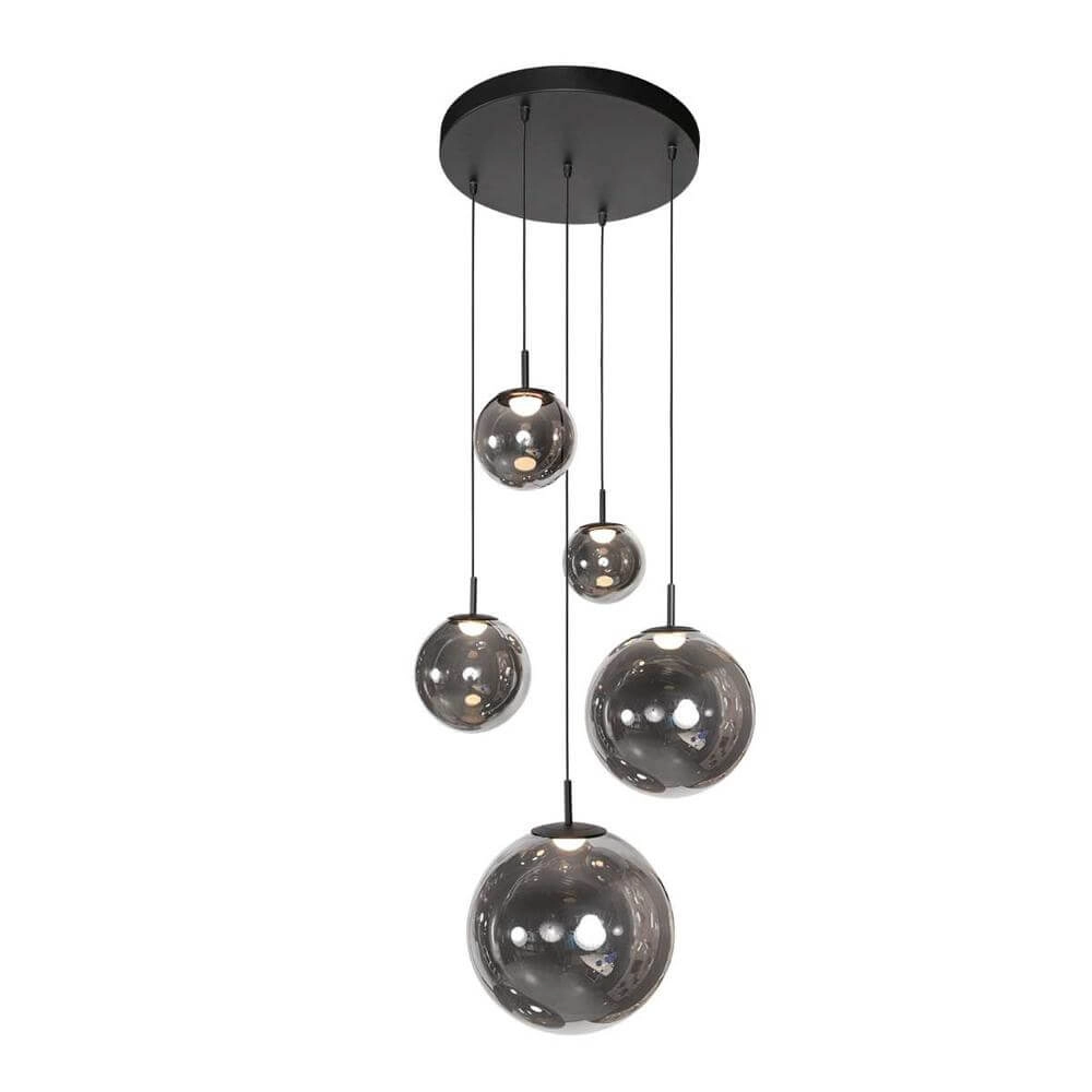Vide Pendelleuchte Bollique schwarz 5-flammig Steinhauer 8712746177947