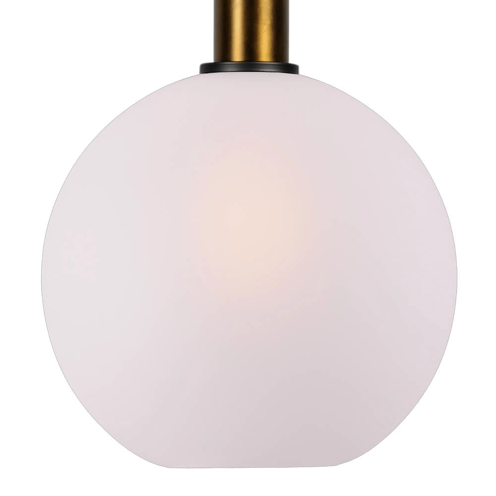 Hängelampe Ø 25cm Bella 2 Antikes Messing mit mattweißem Glas Masterlight 8718121334134