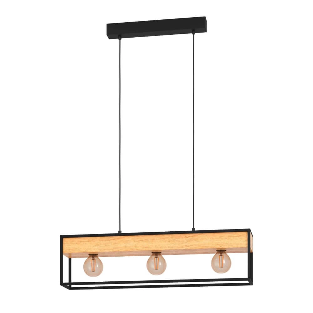 Hängelampe Libertad 1 mit Holz Eglo 9008606243501