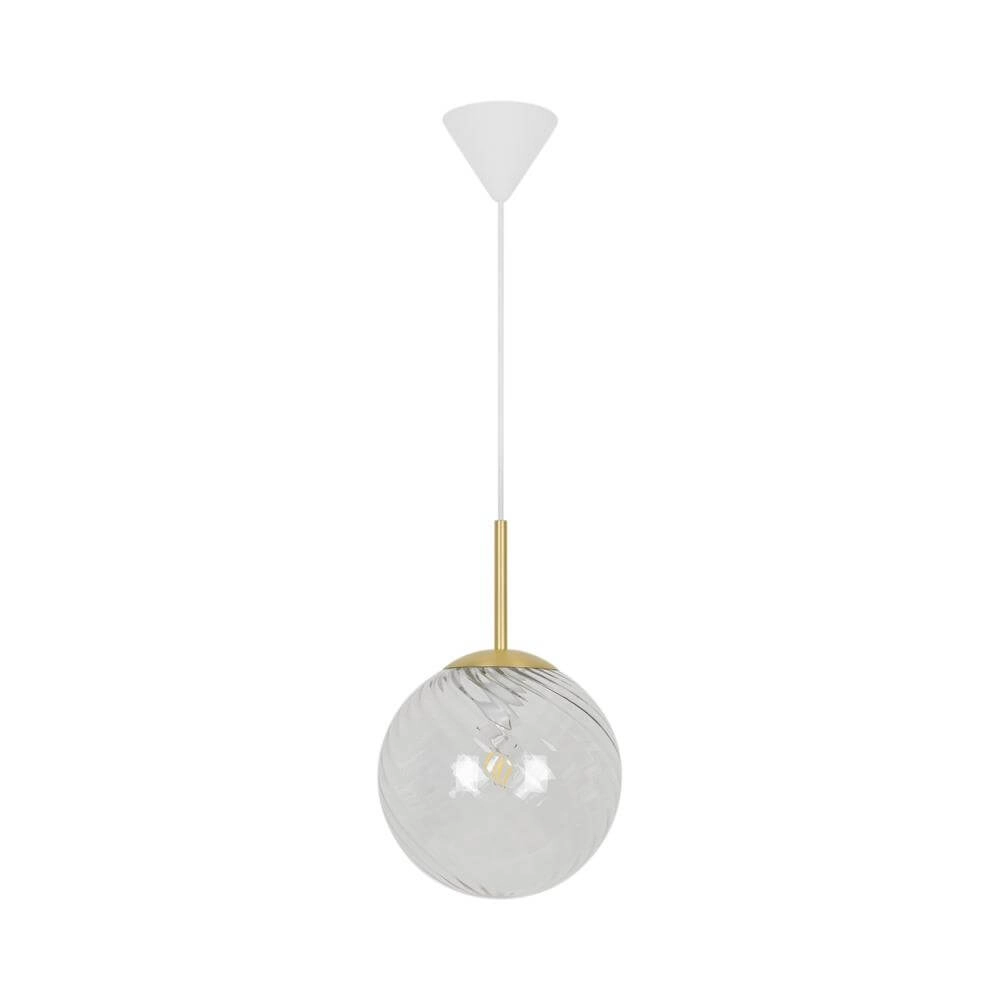 Pendelleuchte aus Glas Chisell Messing Ø 25cm Nordlux 5704924015656