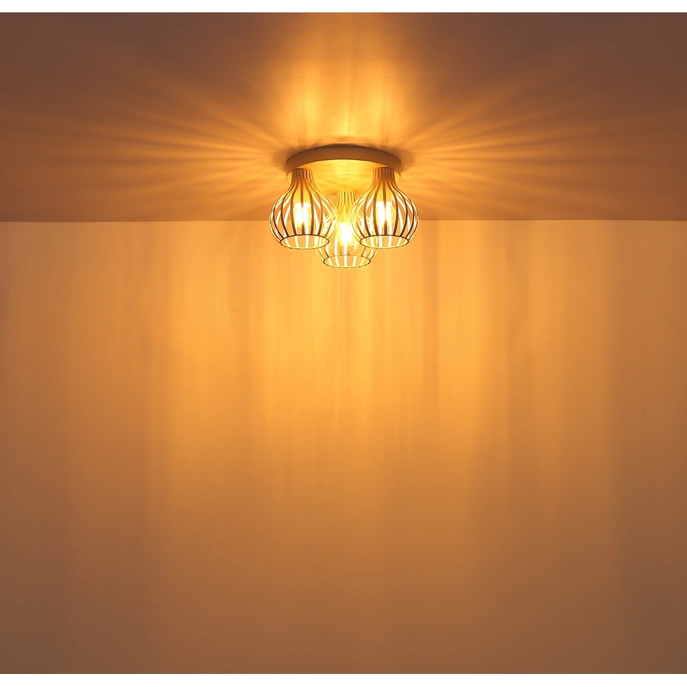 Deckenlampe 3-Leuchten Mateo Sandbraun Globo 9007371575244