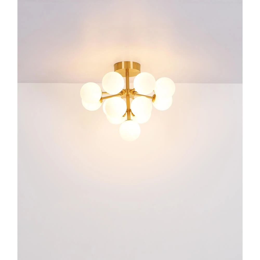 Goldene Deckenleuchte Grappy 13-flammig Globo 9007371453122