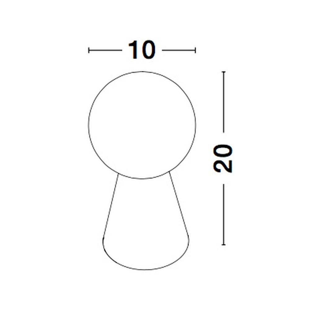Design-Tischleuchte Zero weiß Lyora 5212017427786