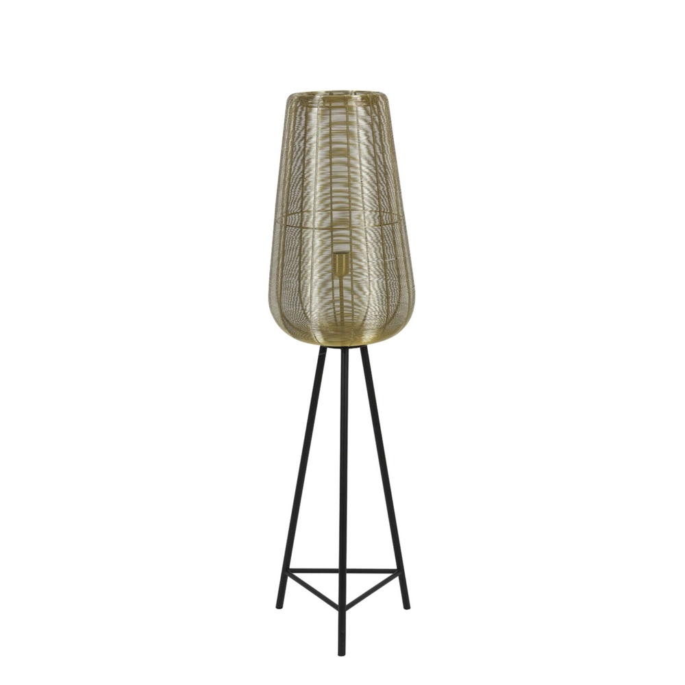 Stativ-Bodenlampe Adeta Gold 135 cm