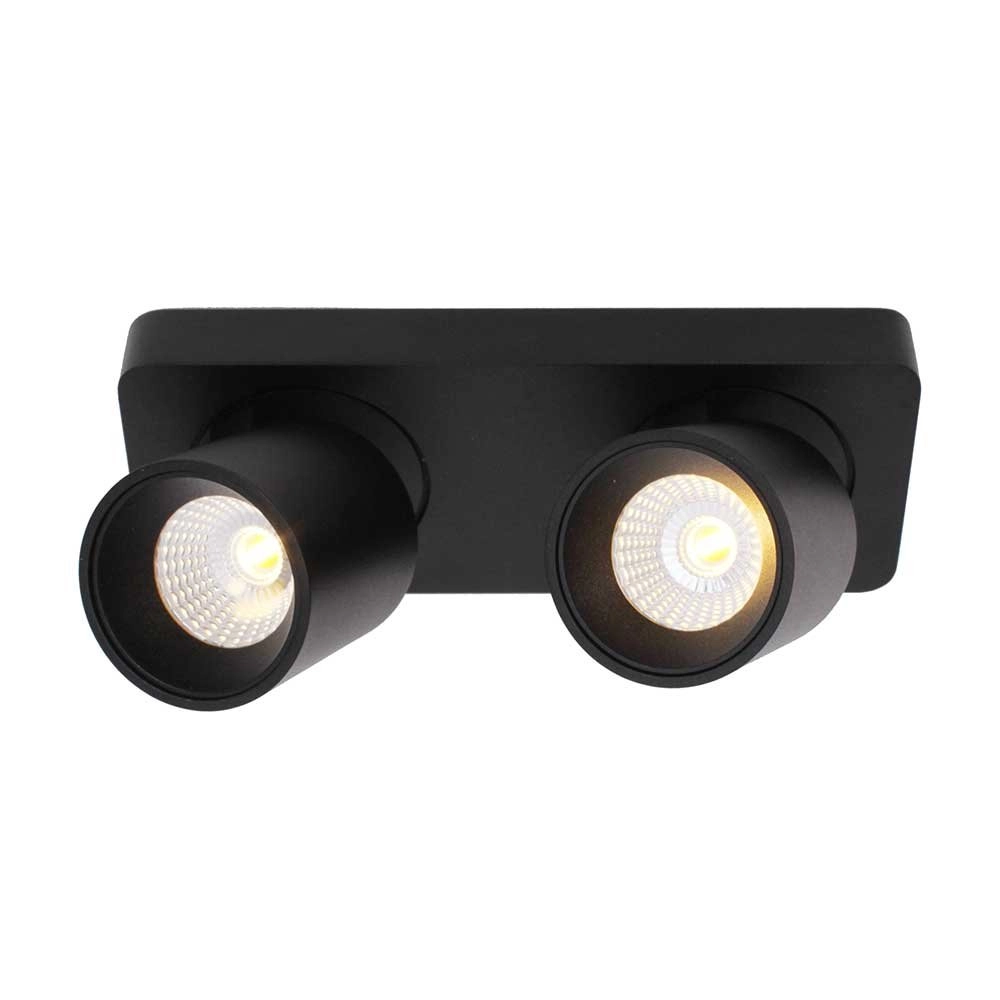 Doppelter LED-Strahler Laguna 2-flammig schwarz