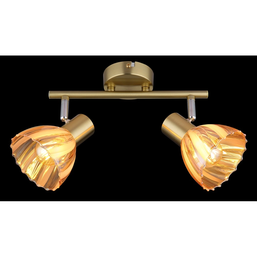 Deckenlampe 2-Leuchten Zachery Gold Globo 9007371533497