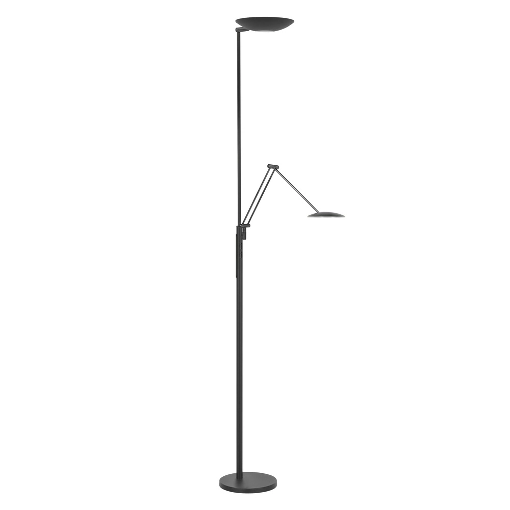 Klassische Leselampe Geneva schwarz Ø 23cm