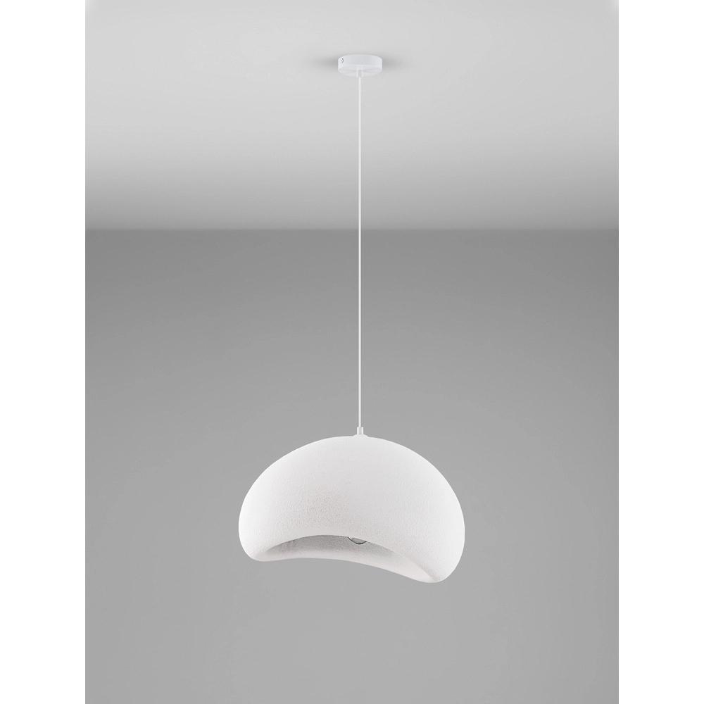 Natürliche Pendelleuchte Aere weiß 50cm Lyora 5212017460783