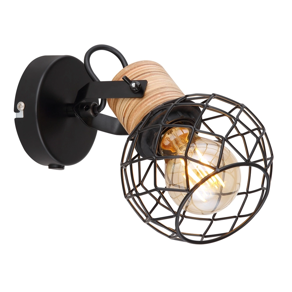 Wandlampe Lacky Schwarz