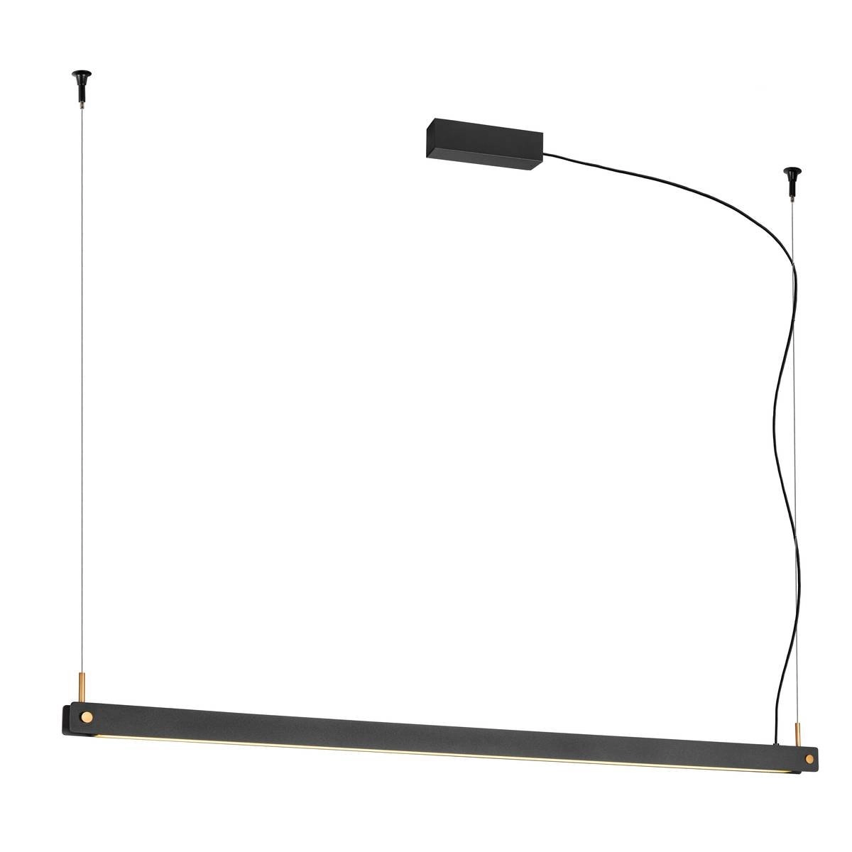 LED Hängelampe Noya 120cm schwarz