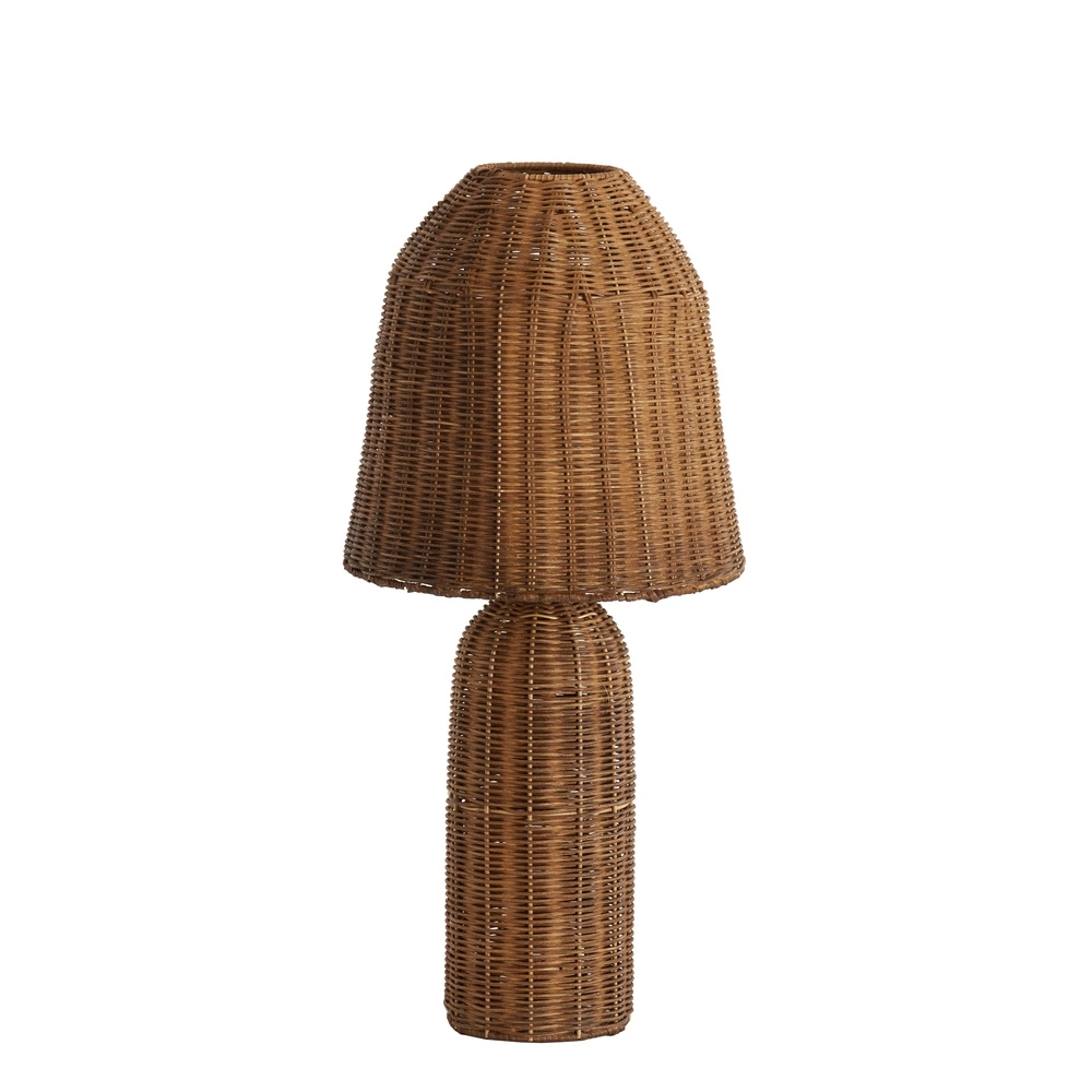 Rattan-Tischlampe Mandor Ø 28,5 cm – natürliches Rattan