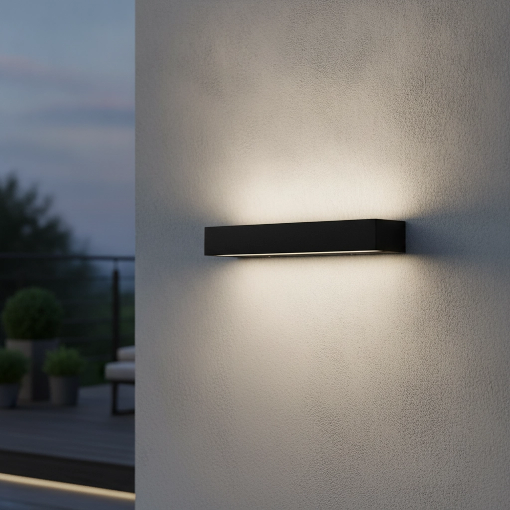 Elegante Wandlampe Lane schwarz 36cm - 28W