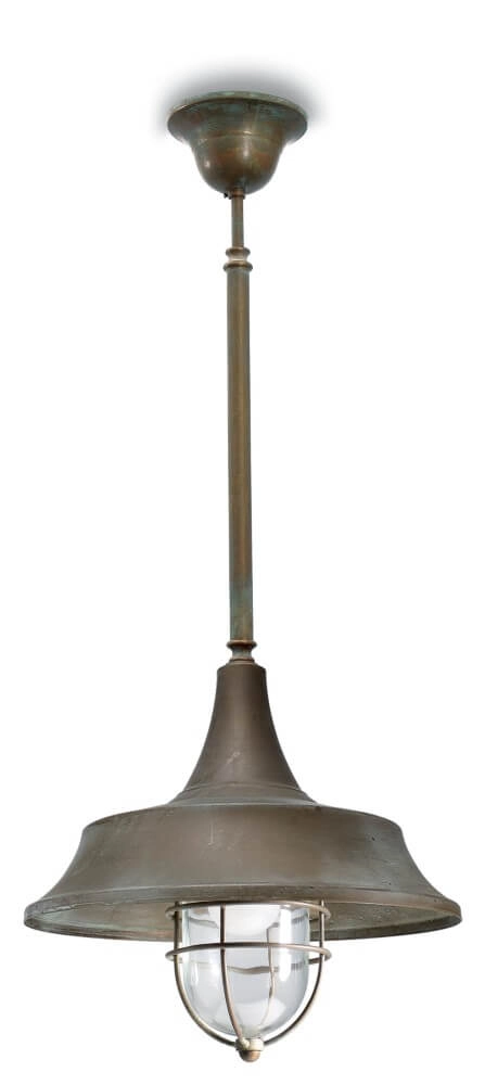 Hängelampe aus Messing Atelier M