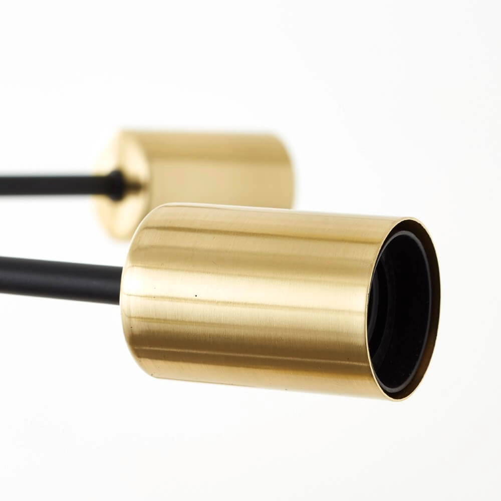Hängelampe mit 18 Leuchten Dree schwarz mit gold Brilliant 4004353421709