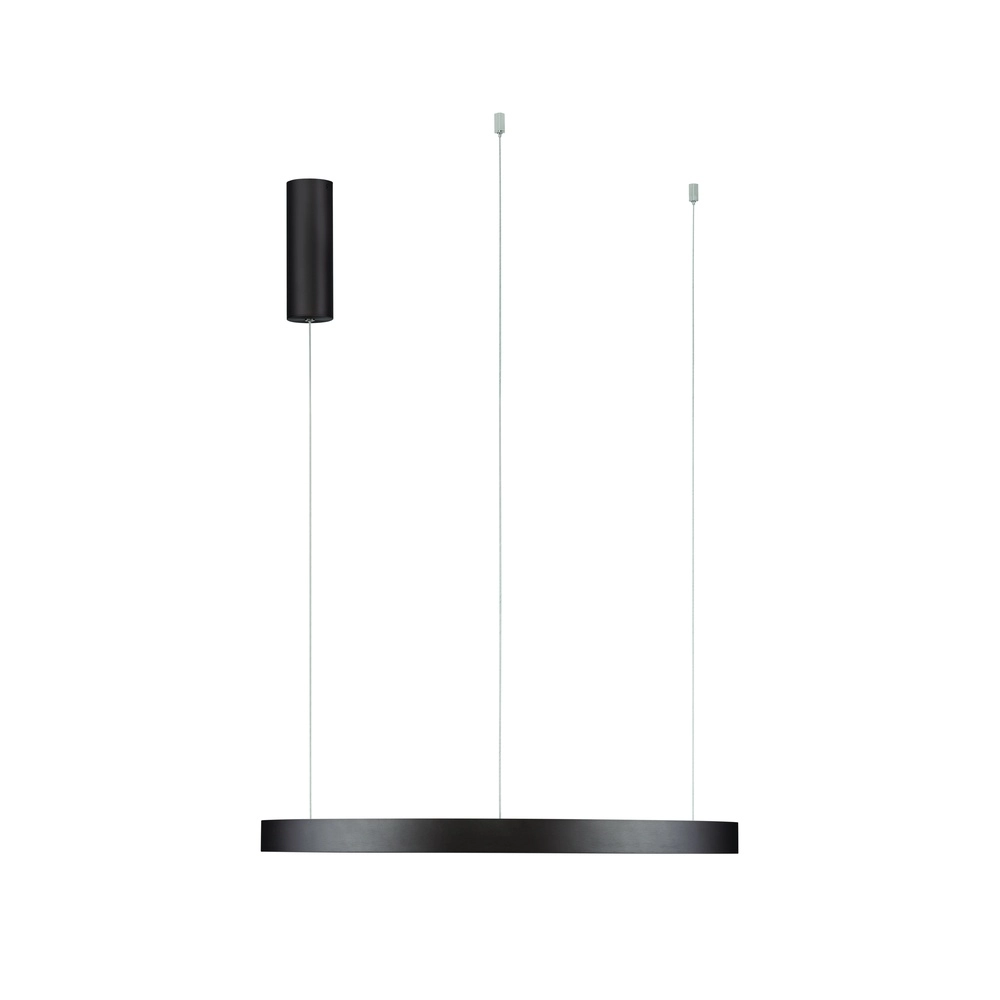 Schlanke Pendelleuchte Perrine Ø 60cm kaffeebraun Lyora 5212017438935