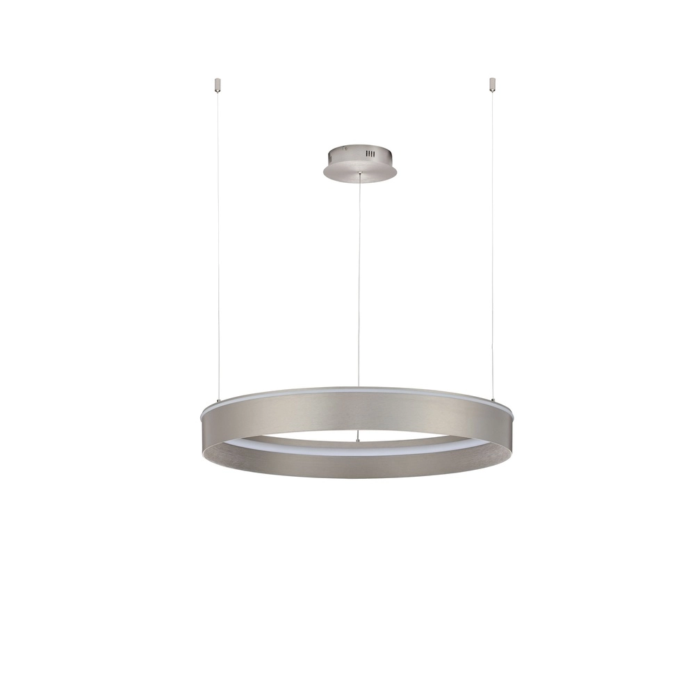 Moderne Pendellampe Olivia nickel Ø 78 cm Lyora 5212017494221