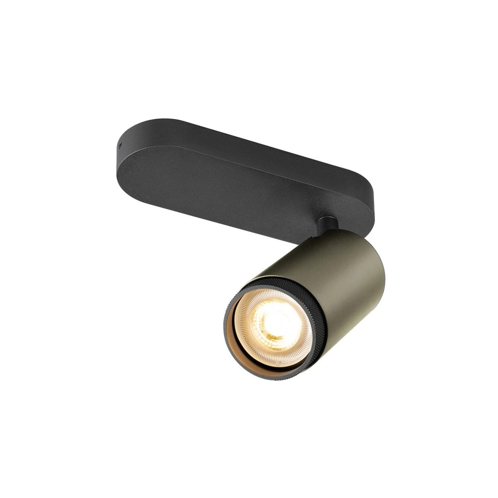 Aufputz-Spot Grip! L Bronze mit schwarzem Ring SLV 4024163304429